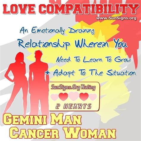 gemini man with cancer woman